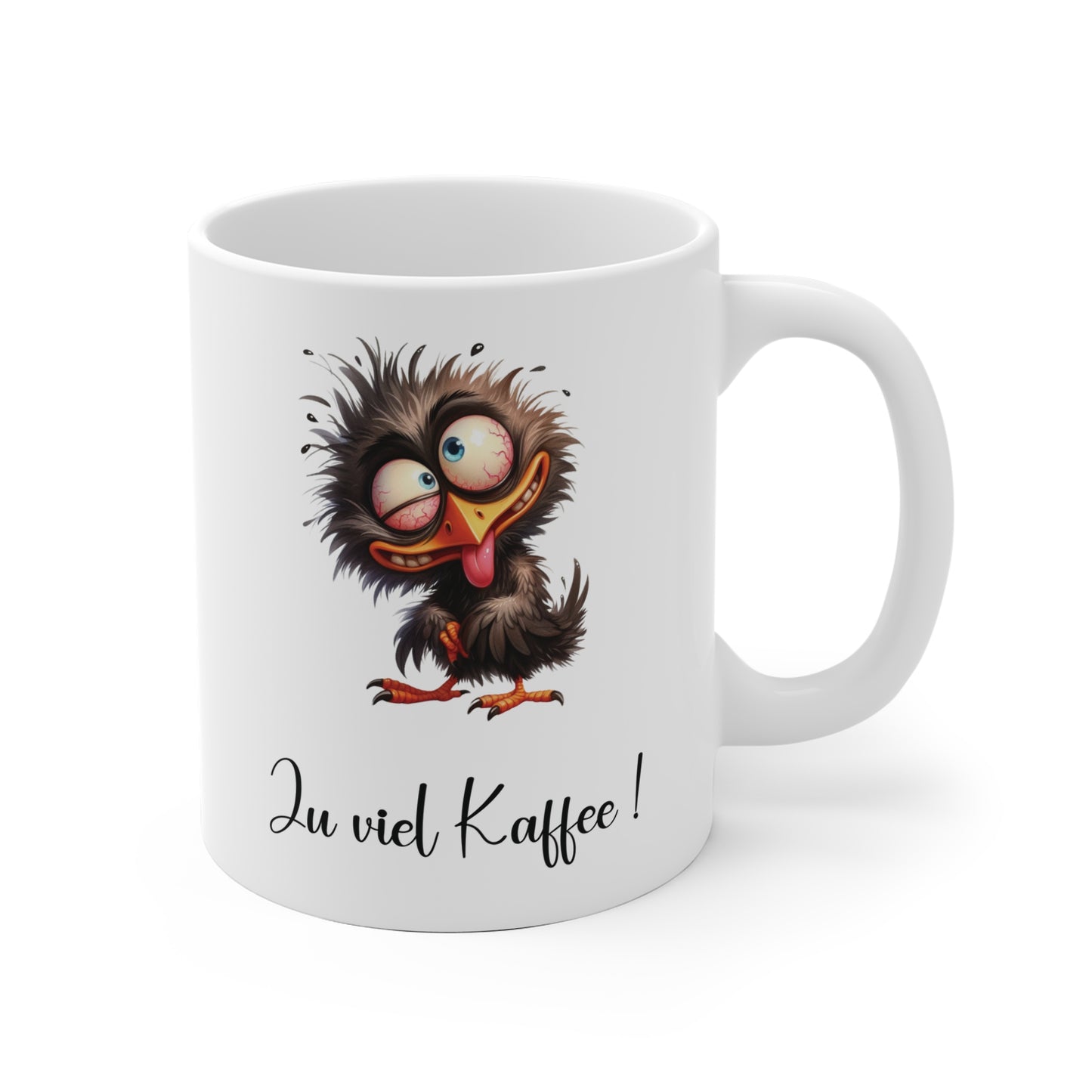 Lustige Kaffee-Tasse – Für alle, die morgens etwas zu viel Kaffee hatten ☕😂🐦
