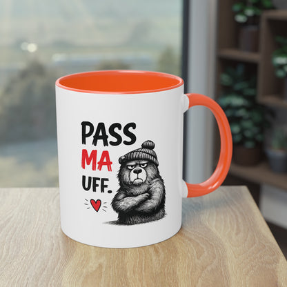 Tasse „Pass Ma Uff.“ – Berliner Schnauze trifft Bärenstärke 🐻☕❤️