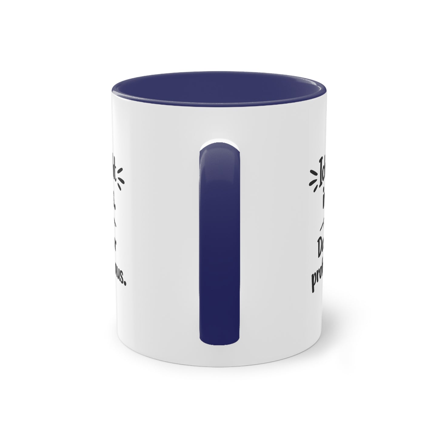 Tasse „Ich bin nicht im Stress. Das sieht nur professionell aus.“ – Lustige Bürotasse mit Humor