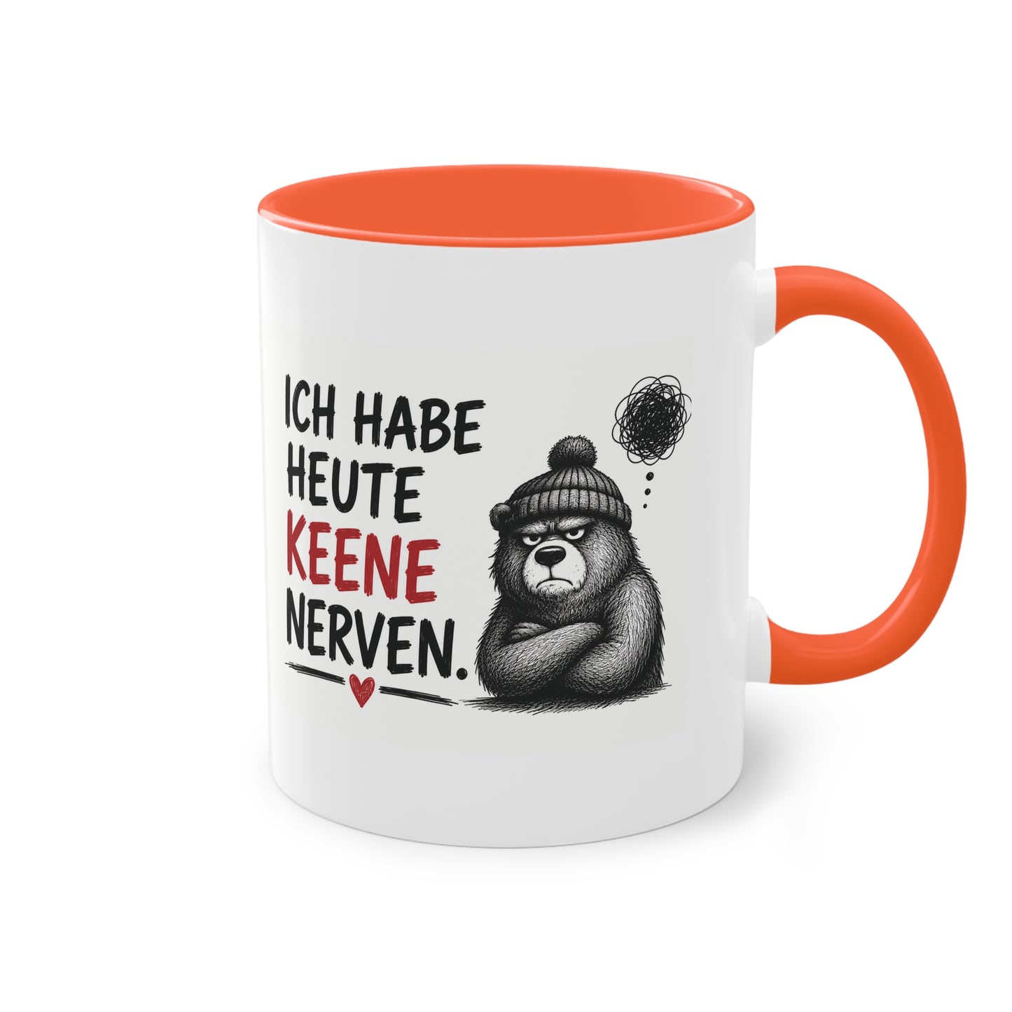 „Ich habe heute keene Nerven.“ – Berliner Sprüche Tasse mit Humor ❤️