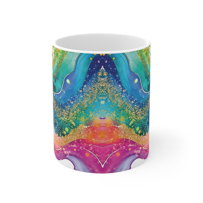 Abstrakte Farbkunst Tasse – Ein farbenfroher Blickfang für jeden Tag 🎨✨☕