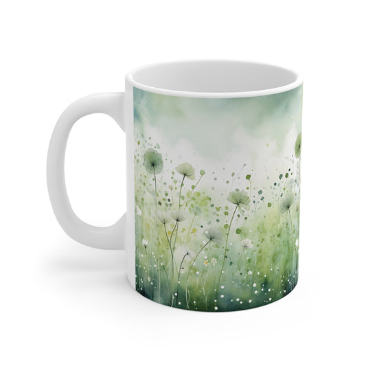 Aquarell Blumen Tasse – Stilvolle Kaffee Tasse mit zartem Naturdesign für entspannte Wohlfühlmomente