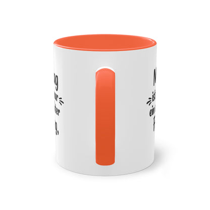 Tasse „Montag ist auch nur ein schlechter Freitag.“ – Lustige Bürotasse mit Humor