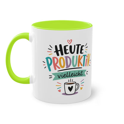 Heute produktiv. Vielleicht. – Lustige Kaffee Tasse für Büro, Homeoffice &amp; alle mit Humor