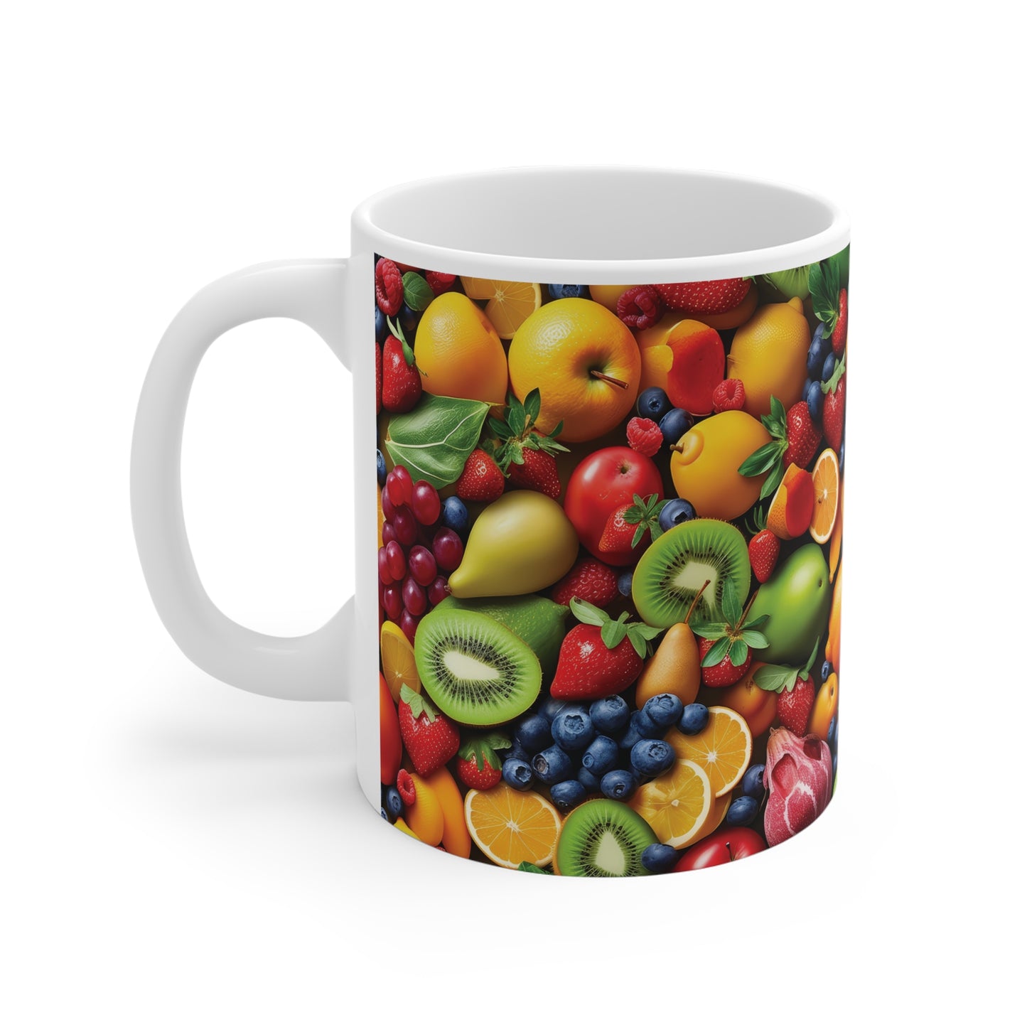 Früchte Tasse bunt – Farbenfrohe Kaffee Tasse mit fruchtigem Design für gute Laune im Alltag