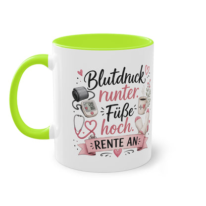 Blutdruck runter. Füße hoch. Rente an. 💗🩺☕