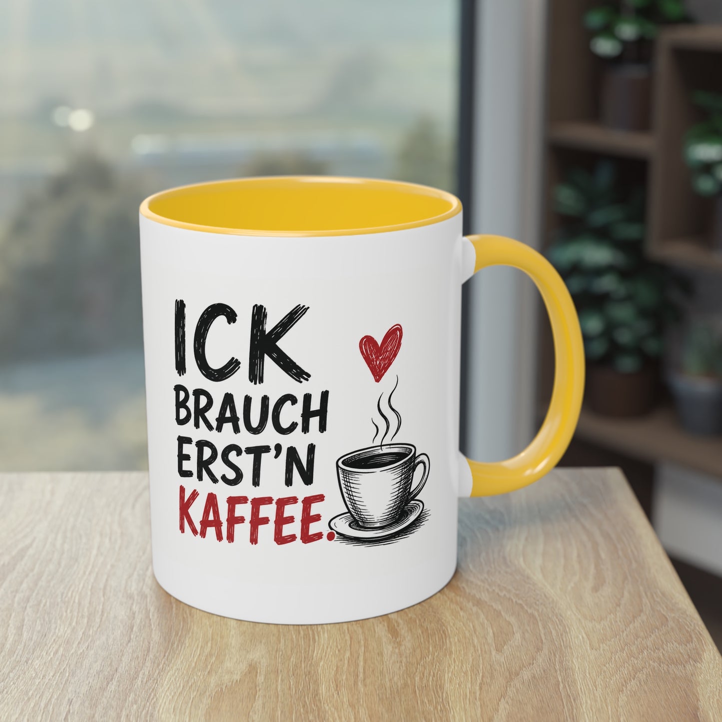 „Ick brauch erst’n Kaffee“ – Berliner Sprüche Tasse mit Humor ☕❤️