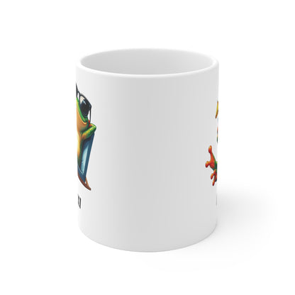 Relaxi Frosch Tasse | Humor Frog Becher Entspannung Cocktail