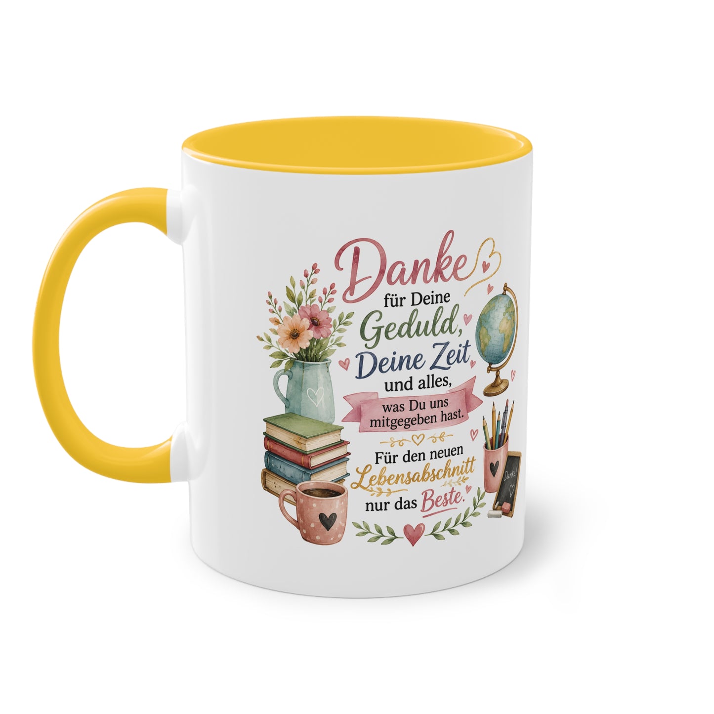 Danke für Deine Geduld, Deine Zeit und alles, was Du uns mitgegeben hast. Für den neuen Lebensabschnitt nur das Beste. 🍎📚💗