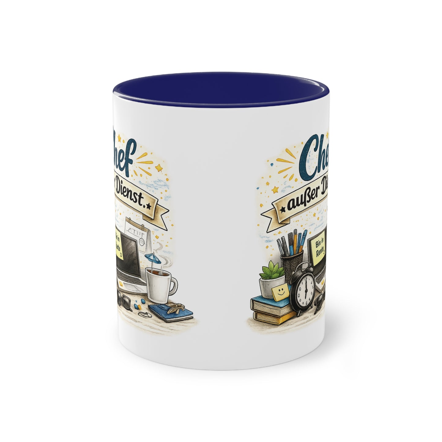 Tasse „Chef außer Dienst“ ☕📋🎉