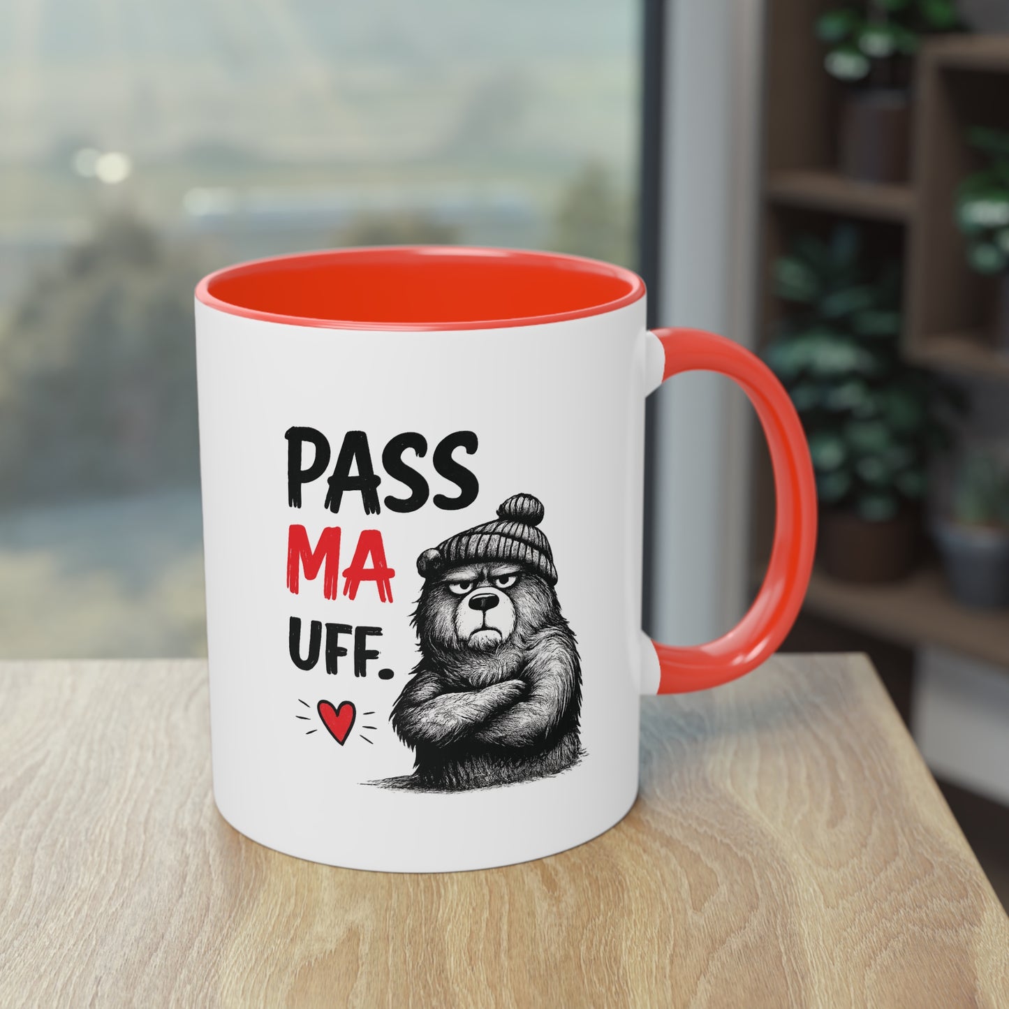 Tasse „Pass Ma Uff.“ – Berliner Schnauze trifft Bärenstärke 🐻☕❤️