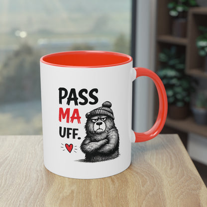 Tasse „Pass Ma Uff.“ – Berliner Schnauze trifft Bärenstärke 🐻☕❤️