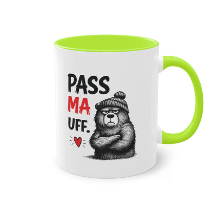 Tasse „Pass Ma Uff.“ – Berliner Schnauze trifft Bärenstärke 🐻☕❤️