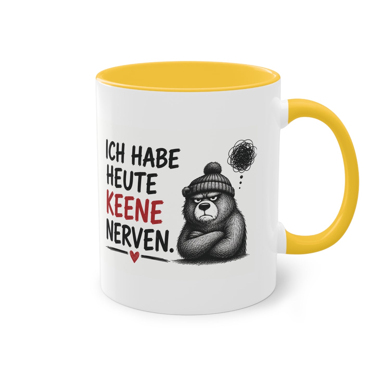 „Ich habe heute keene Nerven.“ – Berliner Sprüche Tasse mit Humor ❤️