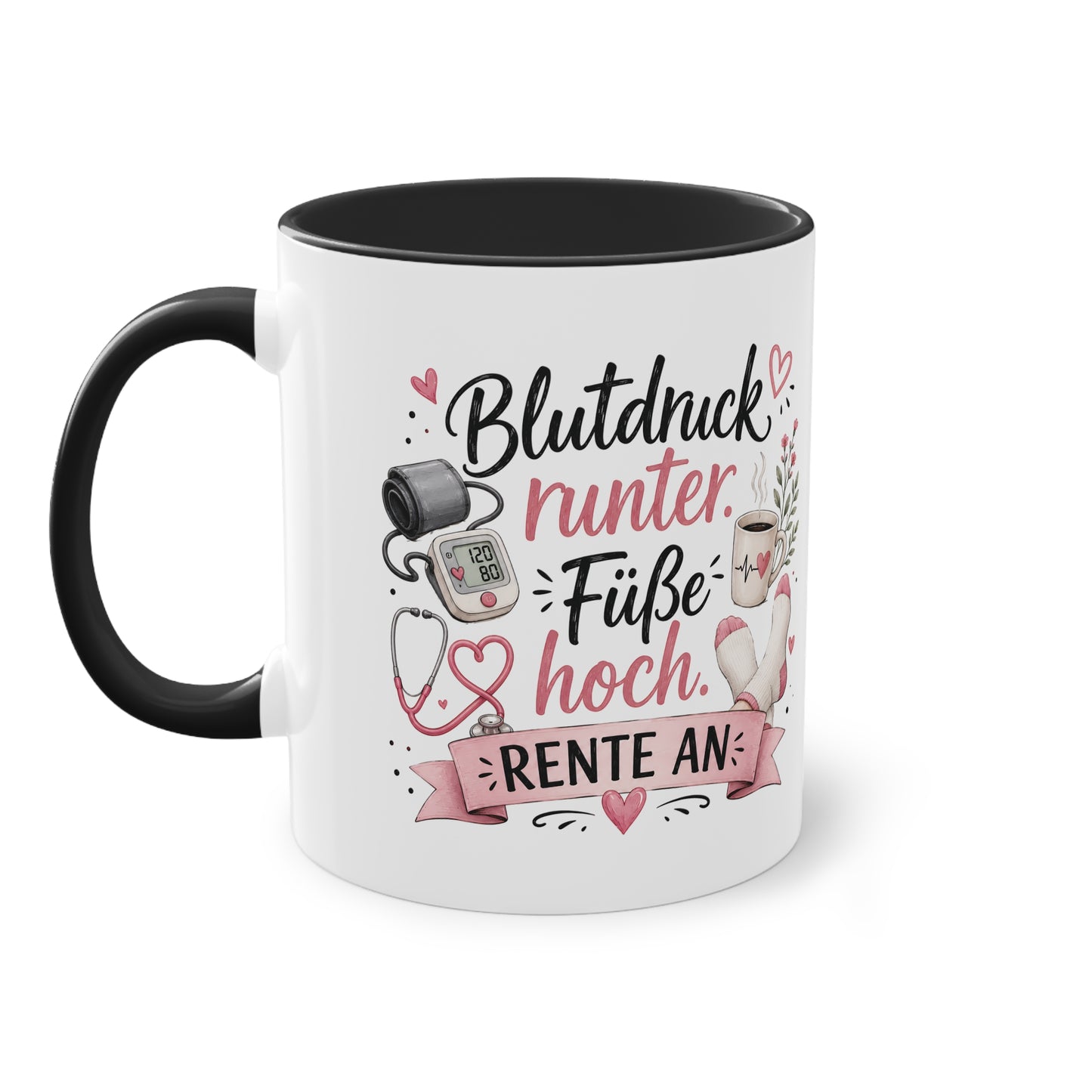 Blutdruck runter. Füße hoch. Rente an. 💗🩺☕