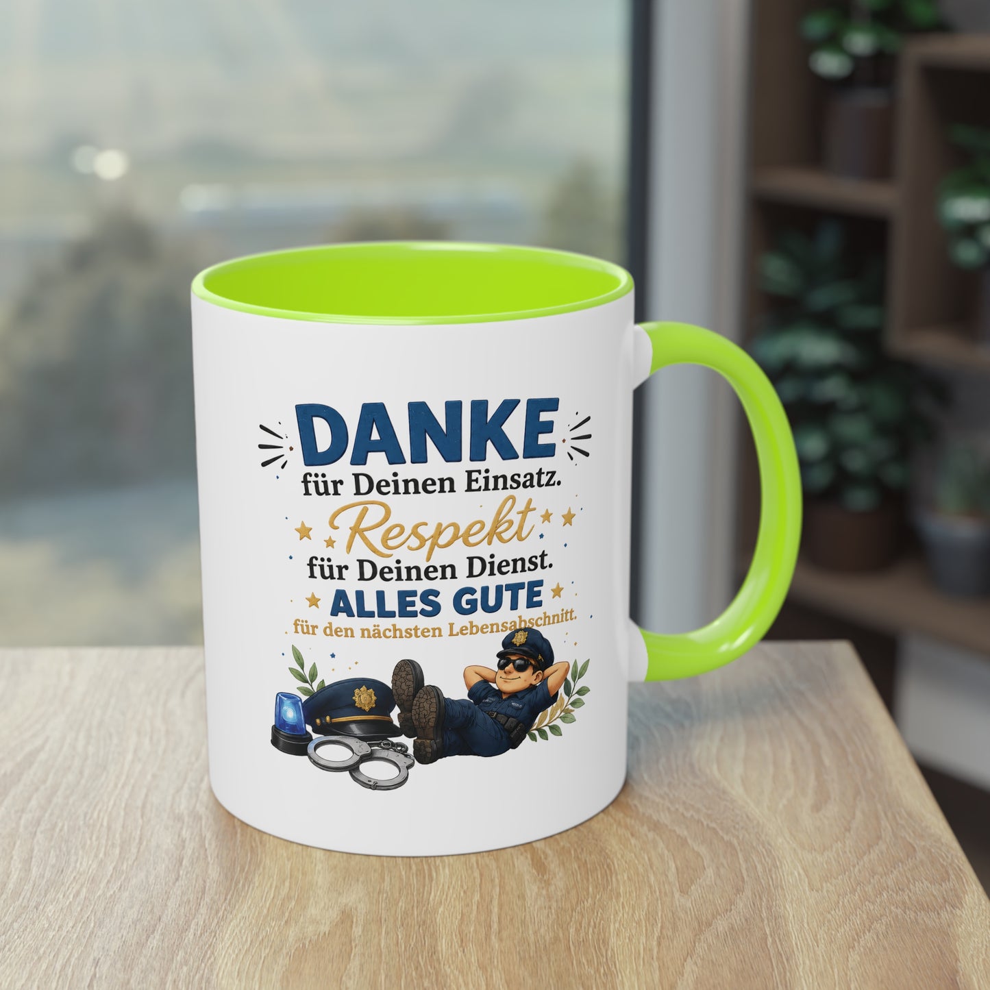 Danke für Deinen Einsatz. Respekt für Deinen Dienst. Alles Gute für den nächsten Lebensabschnitt. 👮☕💙