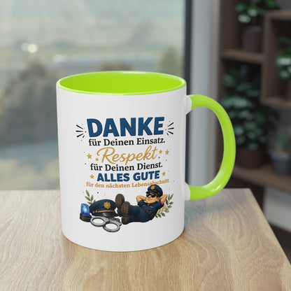 Danke für Deinen Einsatz. Respekt für Deinen Dienst. Alles Gute für den nächsten Lebensabschnitt. 👮☕💙