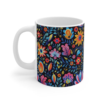 Blumenmuster Tasse – Farbenfrohe Eleganz für jeden Tag 🌸🌼☕