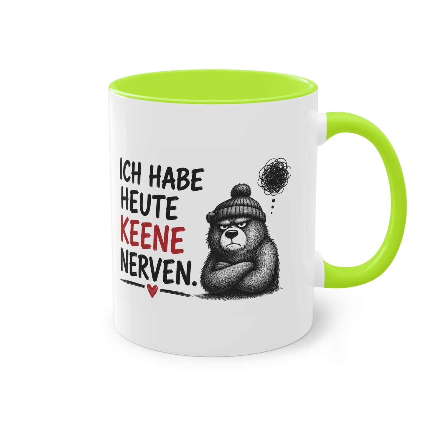 „Ich habe heute keene Nerven.“ – Berliner Sprüche Tasse mit Humor ❤️