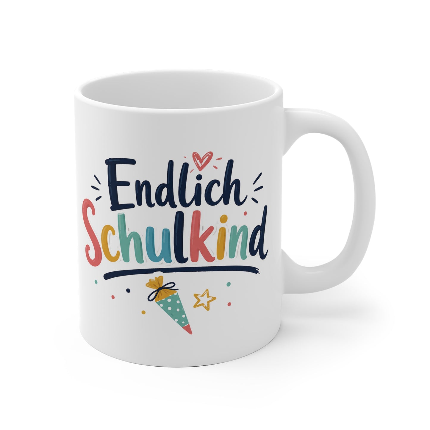 Tasse „Endlich Schulkind“