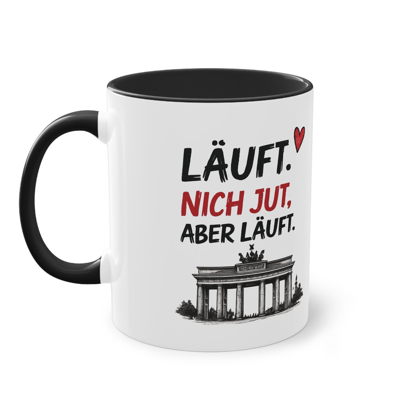 „Läuft. Nich jut, aber läuft.“ – Berliner Sprüche Tasse mit Humor ❤️