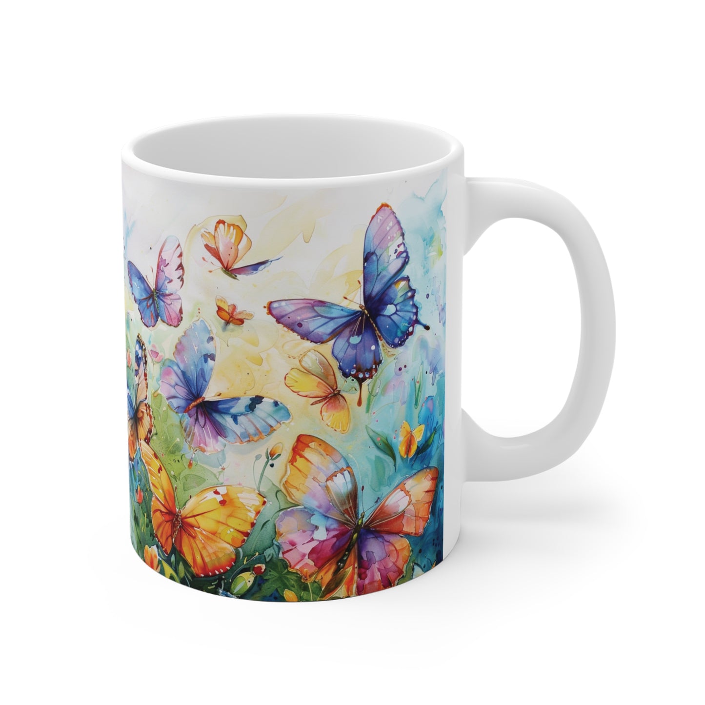 Schmetterlings Tasse bunt – Farbenfrohe Kaffee Tasse mit Schmetterlingsmotiv für Natur- und Designliebhaber