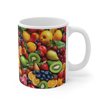 Früchte Tasse bunt – Farbenfrohe Kaffee Tasse mit fruchtigem Design für gute Laune im Alltag