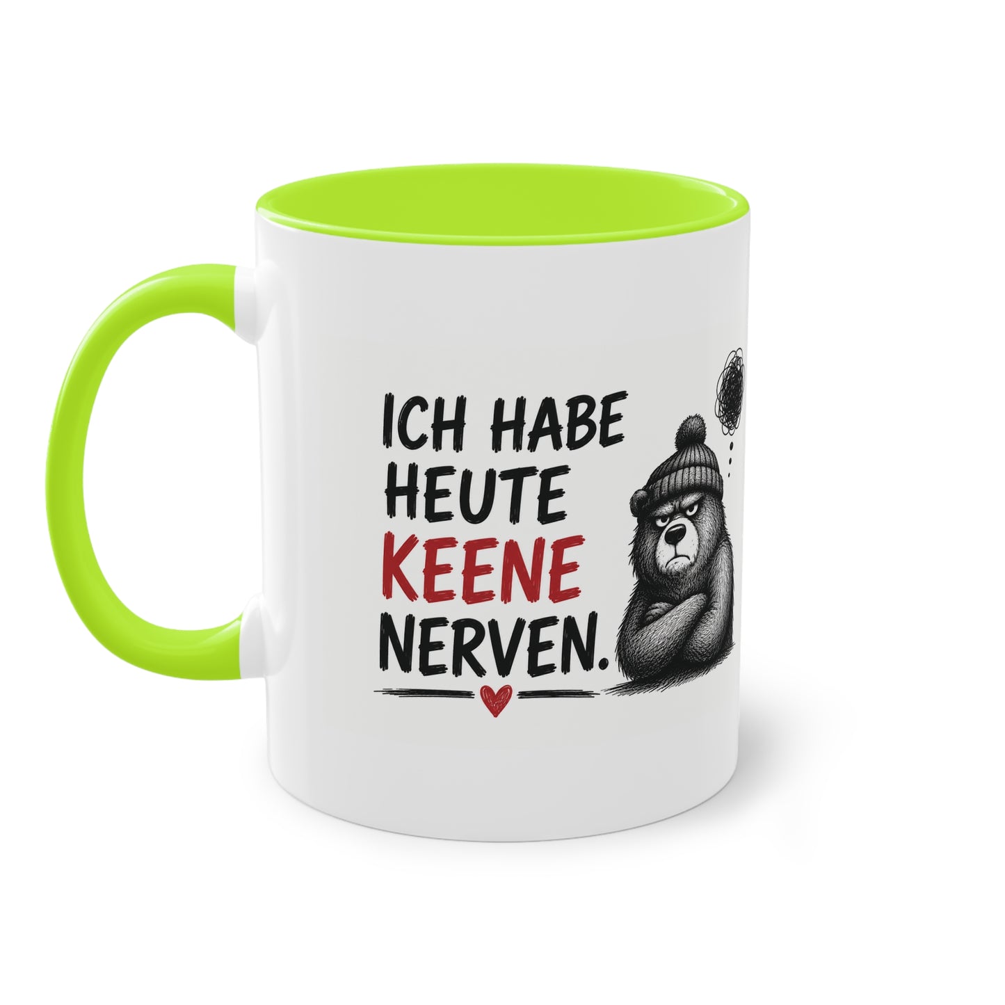 „Ich habe heute keene Nerven.“ – Berliner Sprüche Tasse mit Humor ❤️