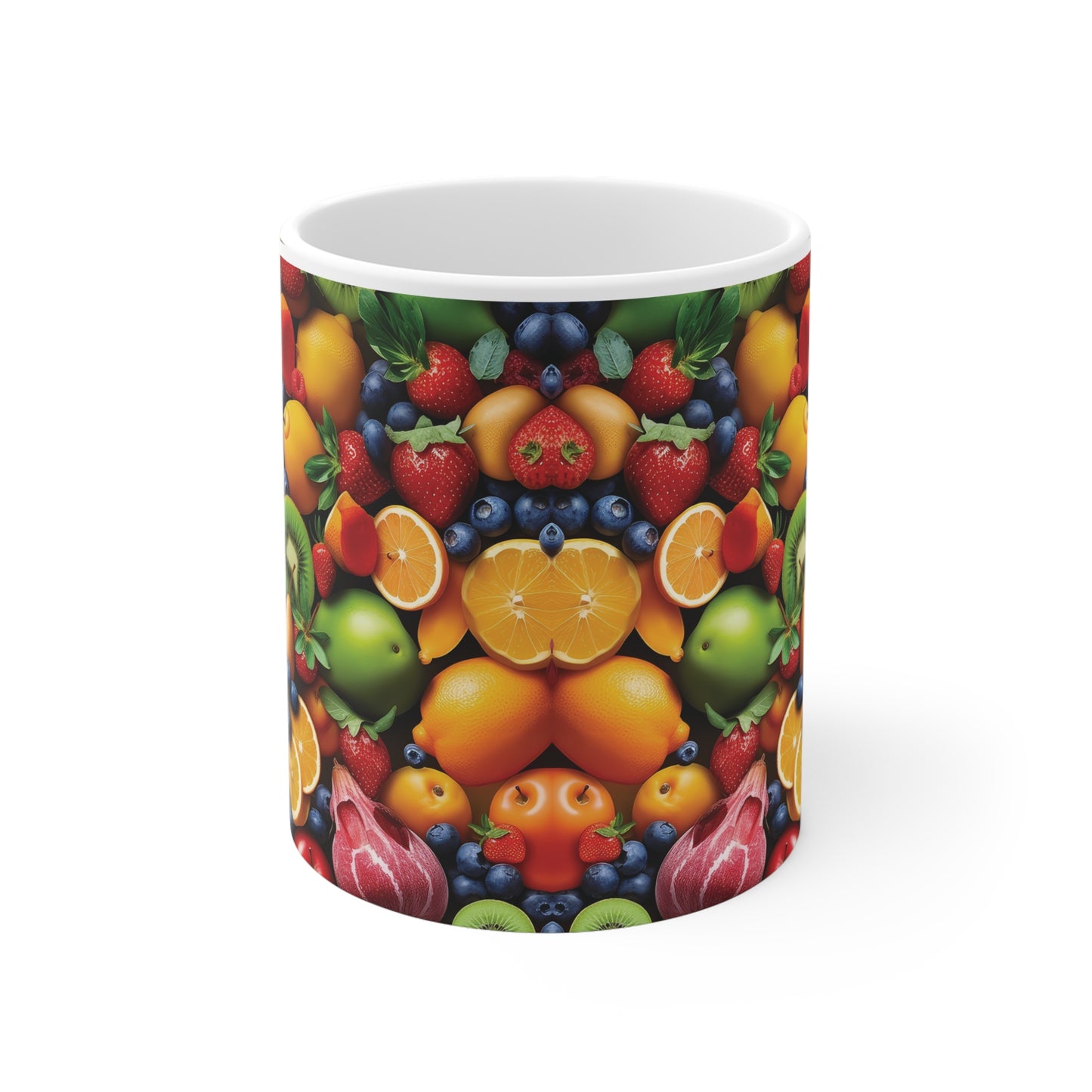 Früchte Tasse bunt – Farbenfrohe Kaffee Tasse mit fruchtigem Design für gute Laune im Alltag