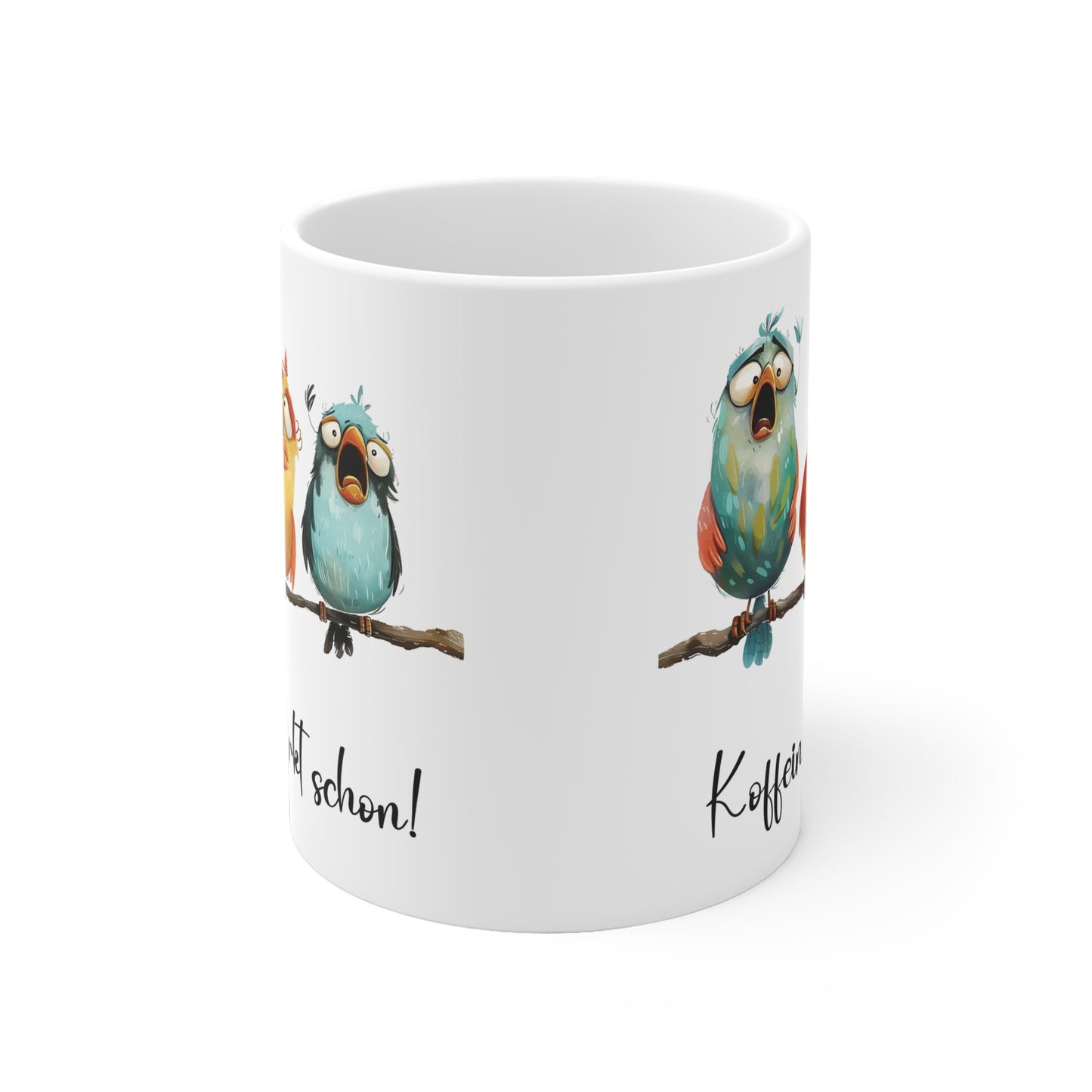 Koffein wirkt schon Vögel Tasse