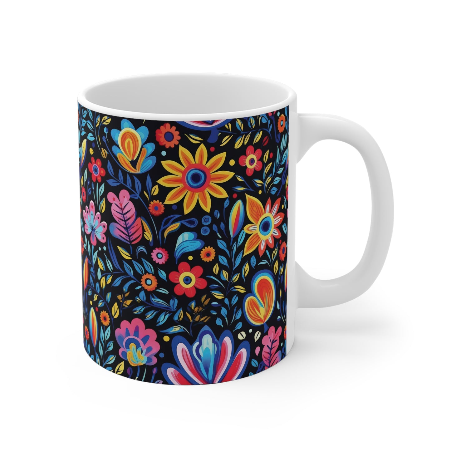 Blumenmuster Tasse – Farbenfrohe Eleganz für jeden Tag 🌸🌼☕