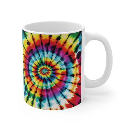 Batik-Tasse – Farbenfrohes Tie-Dye Design voller Lebensfreude 🌈☕✨