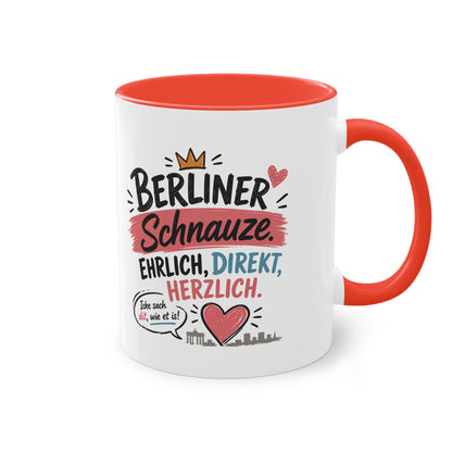 Berliner Schnauze. Ehrlich. Direkt. Herzlich. – Berliner Tasse mit Humor & echtem Hauptstadt-Charme
