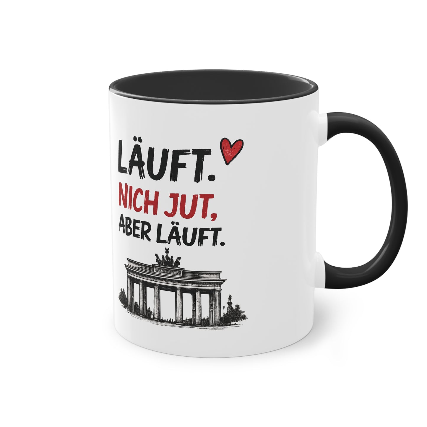 „Läuft. Nich jut, aber läuft.“ – Berliner Sprüche Tasse mit Humor ❤️