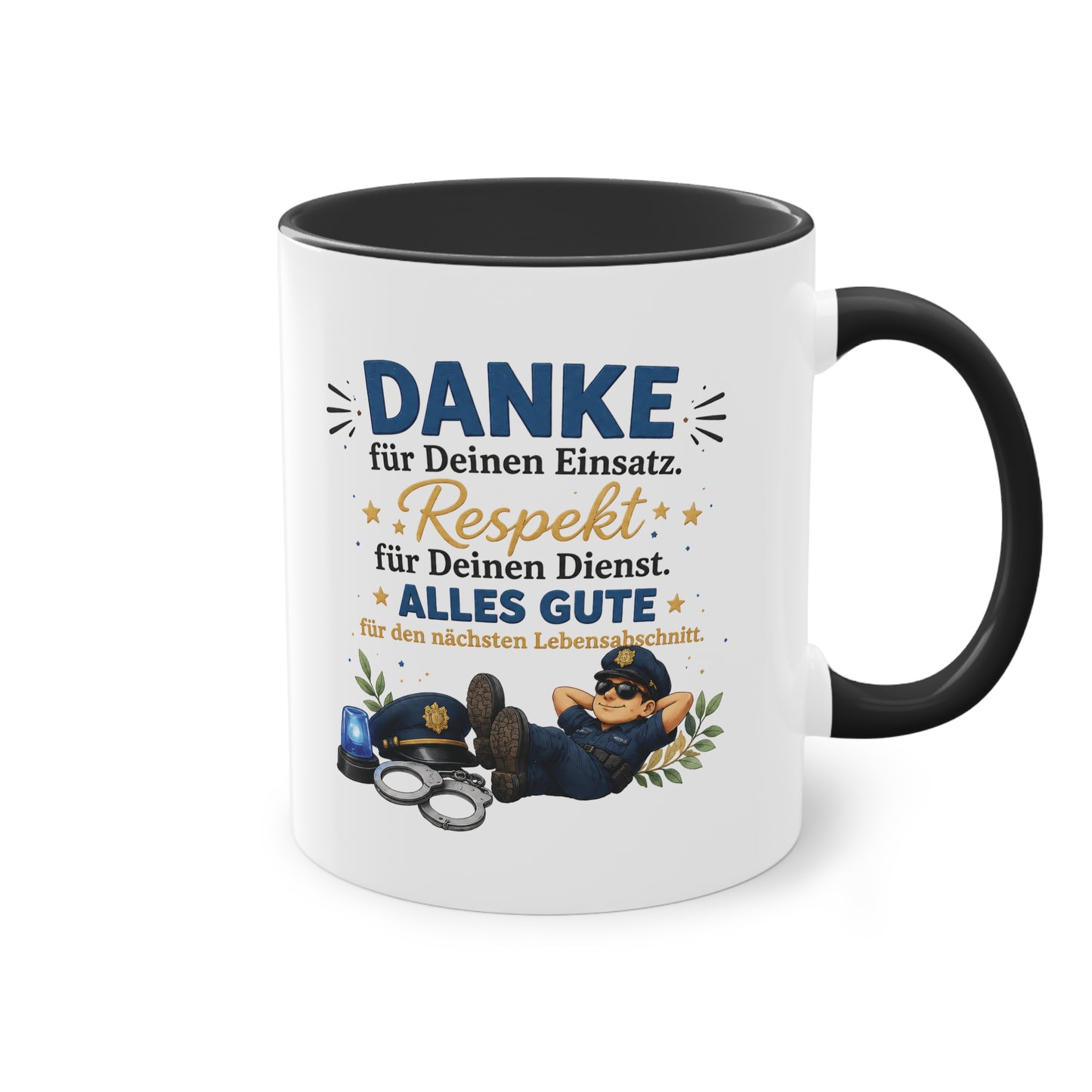 Danke für Deinen Einsatz. Respekt für Deinen Dienst. Alles Gute für den nächsten Lebensabschnitt. 👮☕💙
