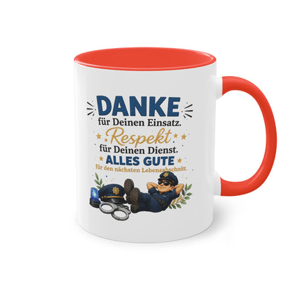 Danke für Deinen Einsatz. Respekt für Deinen Dienst. Alles Gute für den nächsten Lebensabschnitt. 👮☕💙