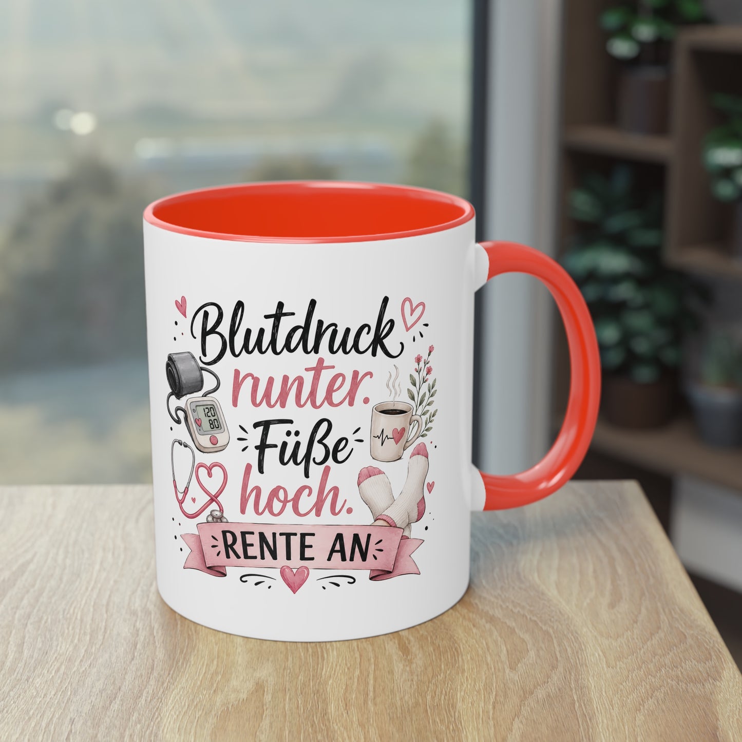 Blutdruck runter. Füße hoch. Rente an. 💗🩺☕