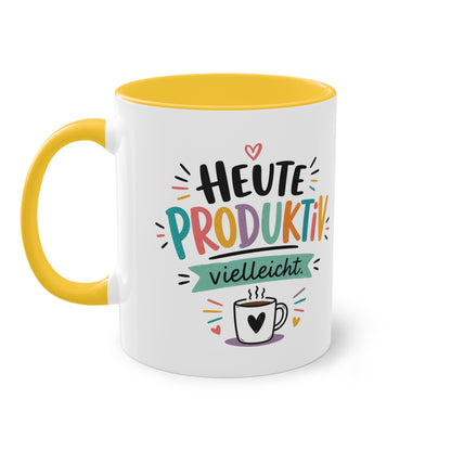 Heute produktiv. Vielleicht. – Lustige Kaffee Tasse für Büro, Homeoffice &amp; alle mit Humor