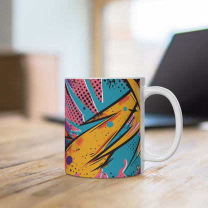 Comic-Art Tasse – Farbenfrohes Design mit urbanem Pop-Art Flair 🎨⚡☕