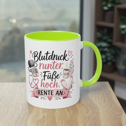 Blutdruck runter. Füße hoch. Rente an. 💗🩺☕