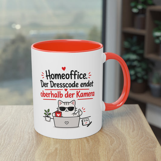 Homeoffice-Tasse – „Der Dresscode endet oberhalb der Kamera.“