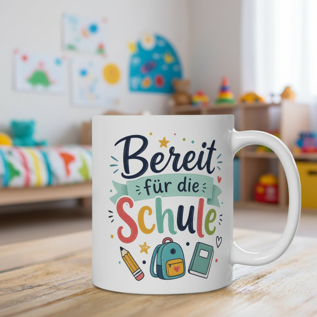 Tasse „Bereit für die Schule“