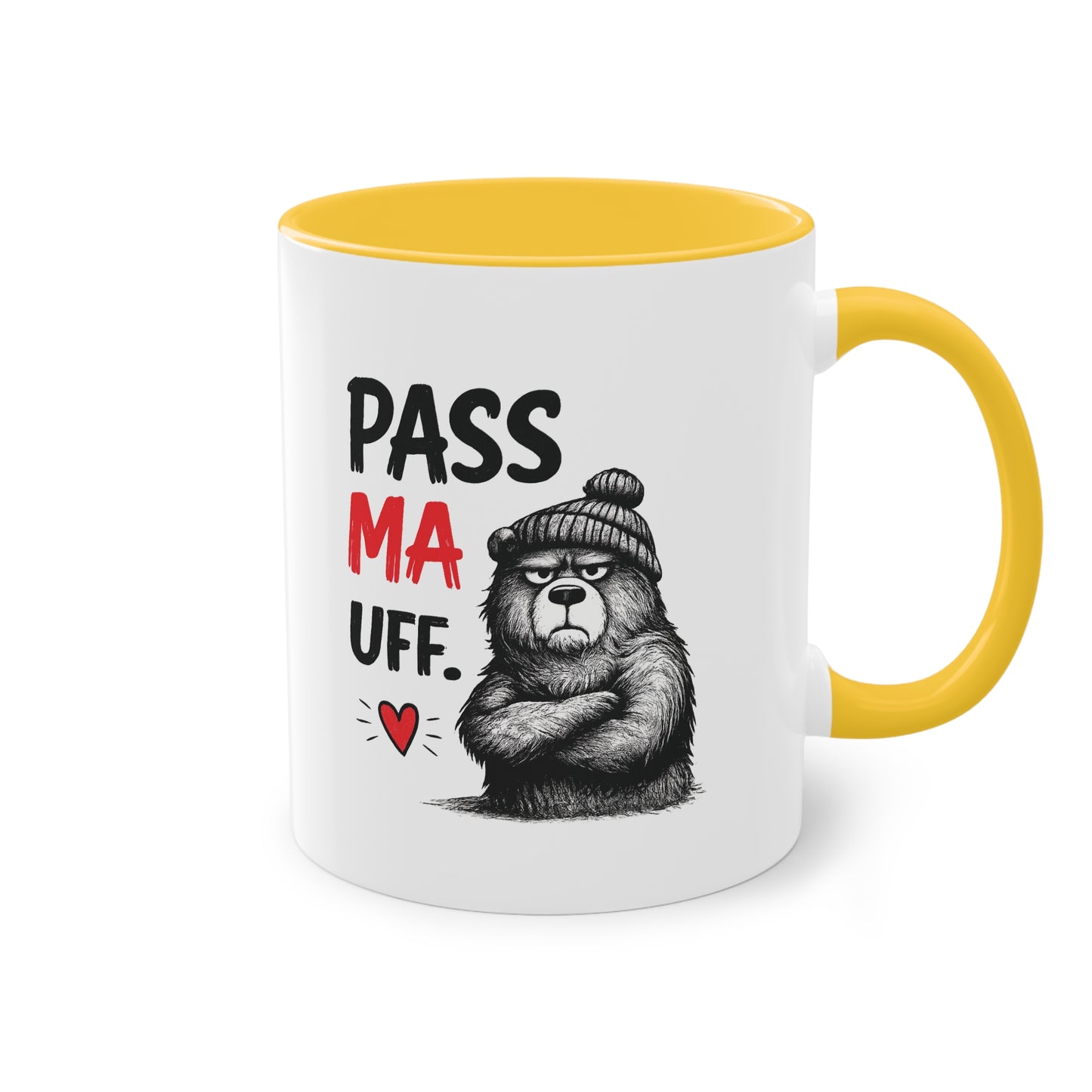 Tasse „Pass Ma Uff.“ – Berliner Schnauze trifft Bärenstärke 🐻☕❤️