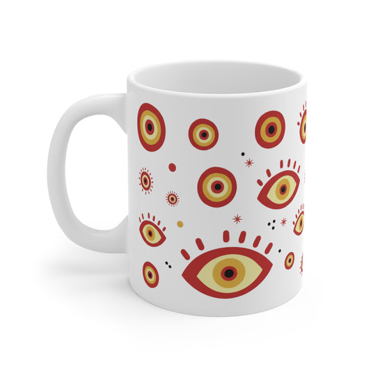 Boho Evil Eye Tasse – Stilvolles Design mit besonderer Symbolik
