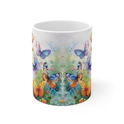 Schmetterlings Tasse bunt – Farbenfrohe Kaffee Tasse mit Schmetterlingsmotiv für Natur- und Designliebhaber