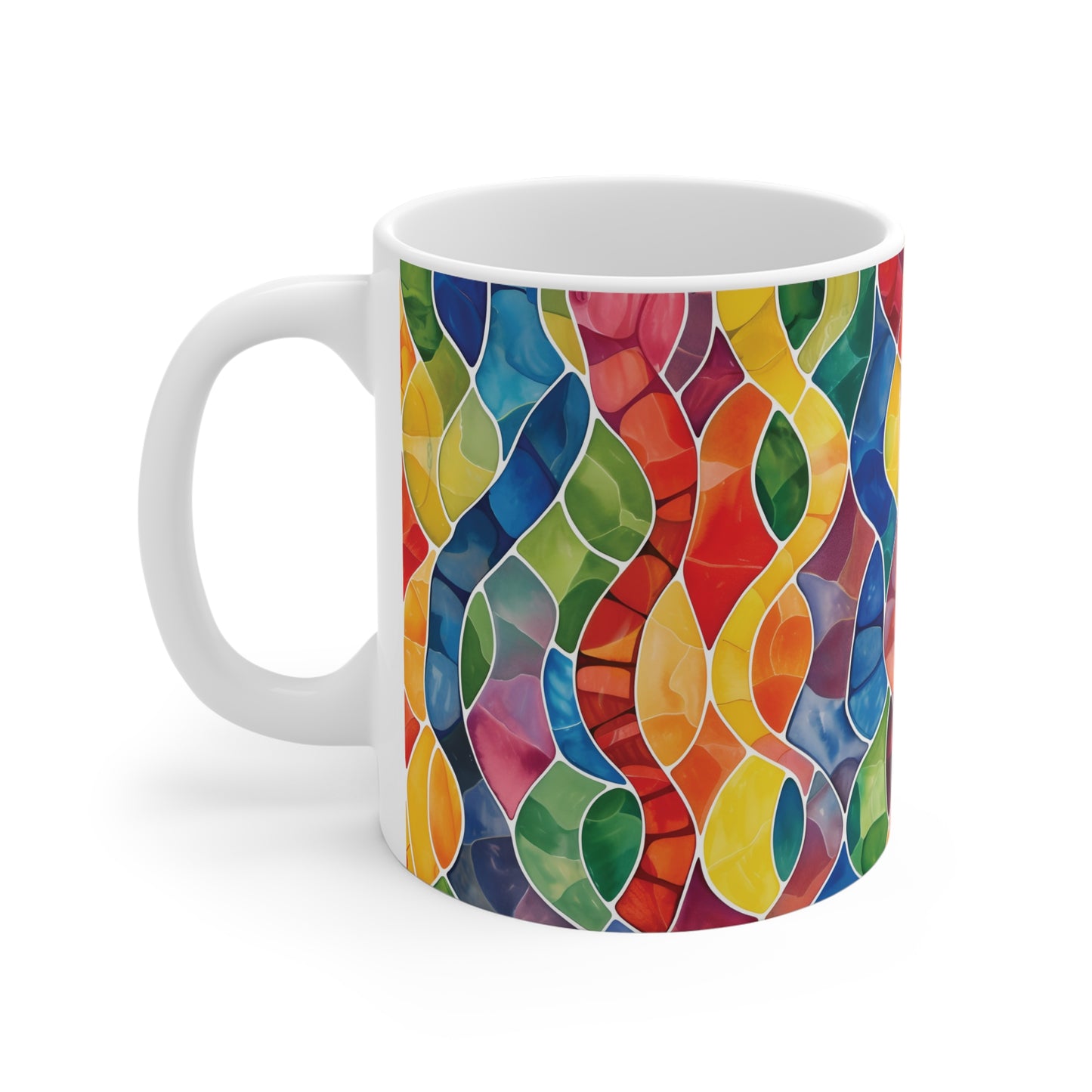 Mosaik Tasse bunt – Farbenfrohe Kaffee Tasse mit modernem Glasmosaik-Design für stilvolle Wohnmomente
