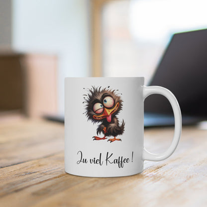 Lustige Kaffee-Tasse – Für alle, die morgens etwas zu viel Kaffee hatten ☕😂🐦