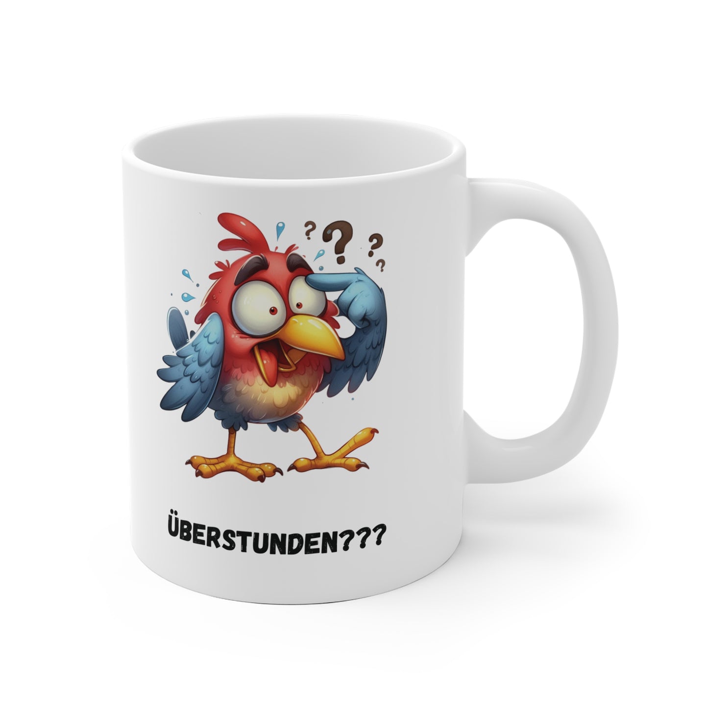 Überstunden??? Vogel Tasse