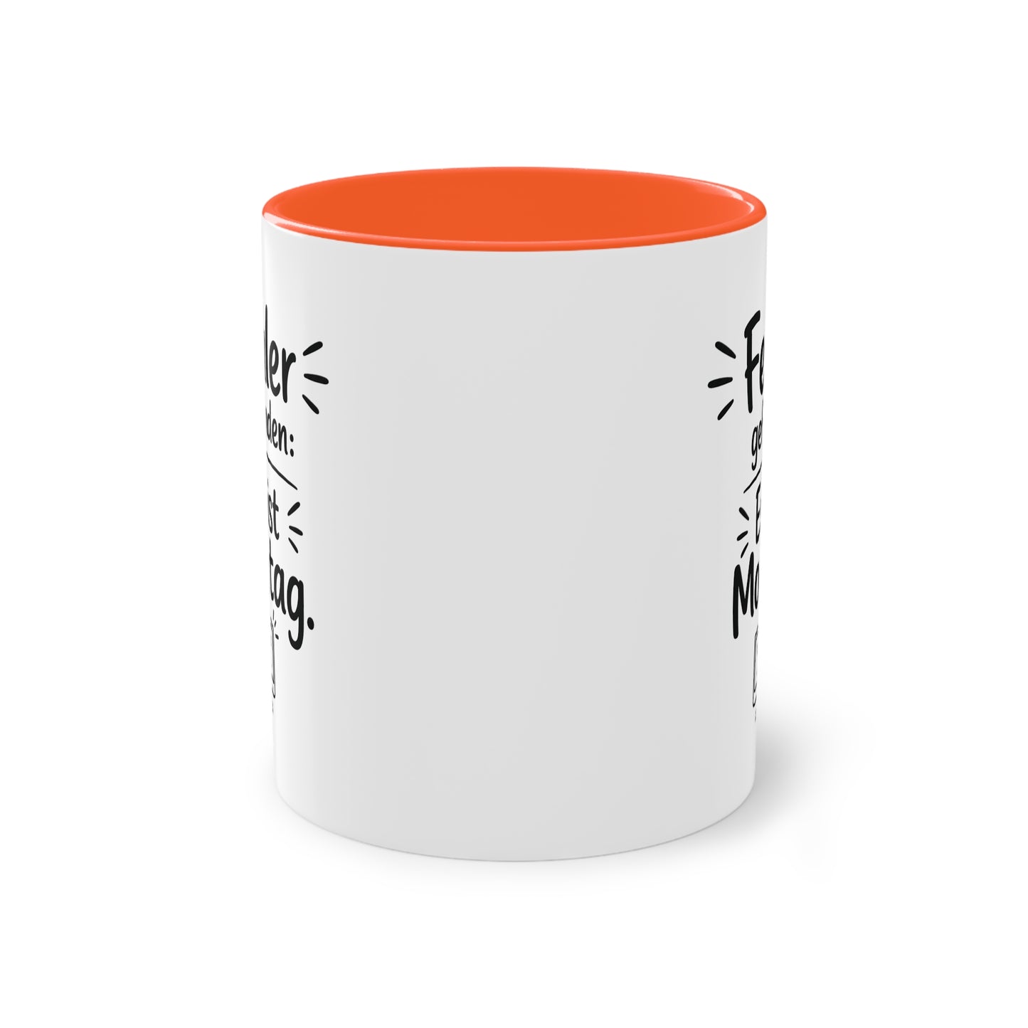 Tasse „Fehler gefunden: Es ist Montag.“ – Lustige Bürotasse mit Humor