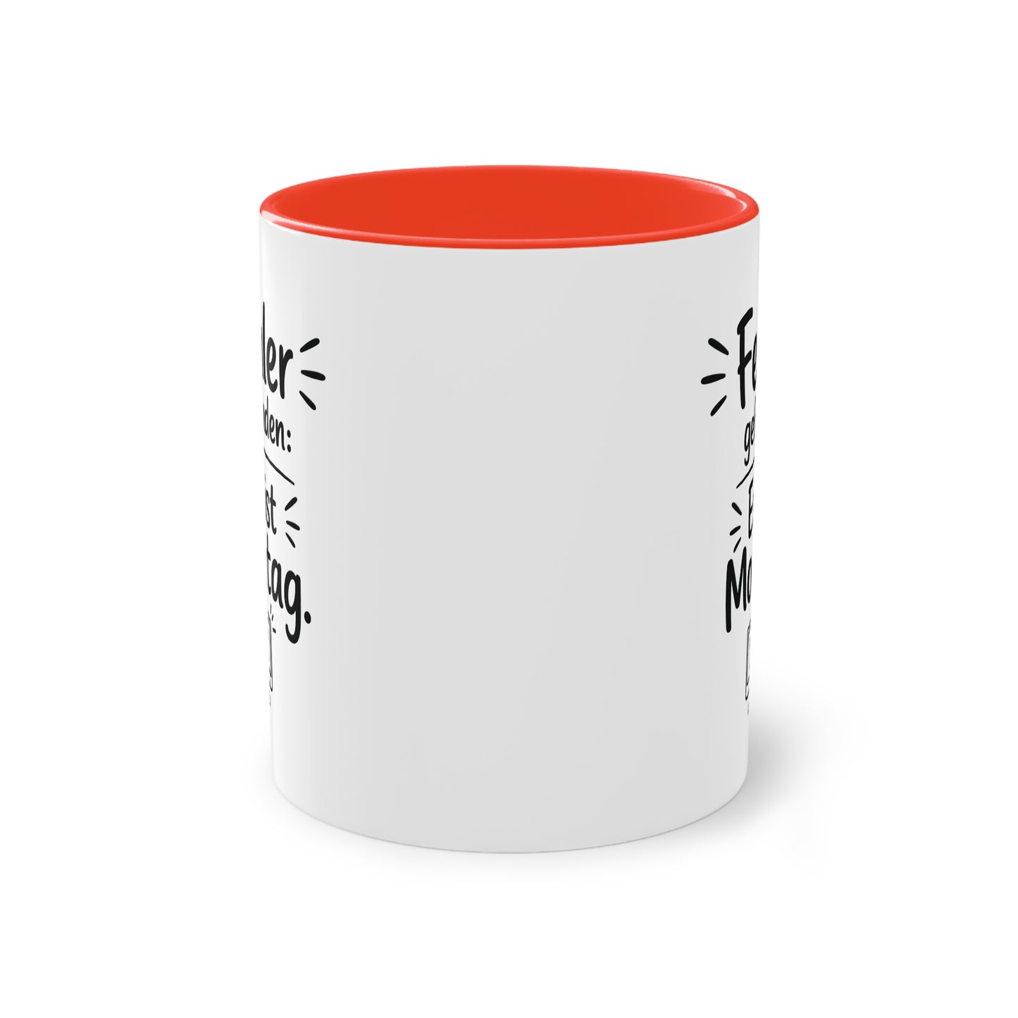 Tasse „Fehler gefunden: Es ist Montag.“ – Lustige Bürotasse mit Humor